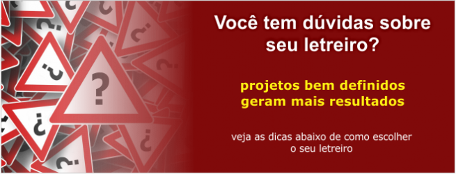 como escolher o melhor letreiro