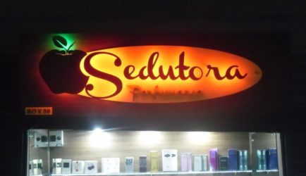 letra caixa com led