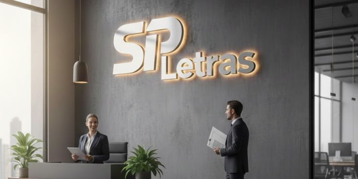 letreiro parede e logo lertreiro